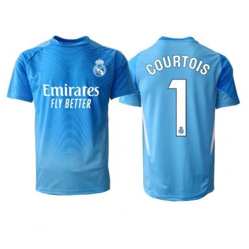 Stroje piłkarskie Real Madrid Thibaut Courtois #1 Bramkarskie Koszulka Podstawowej 2025-26 Krótki Rękaw